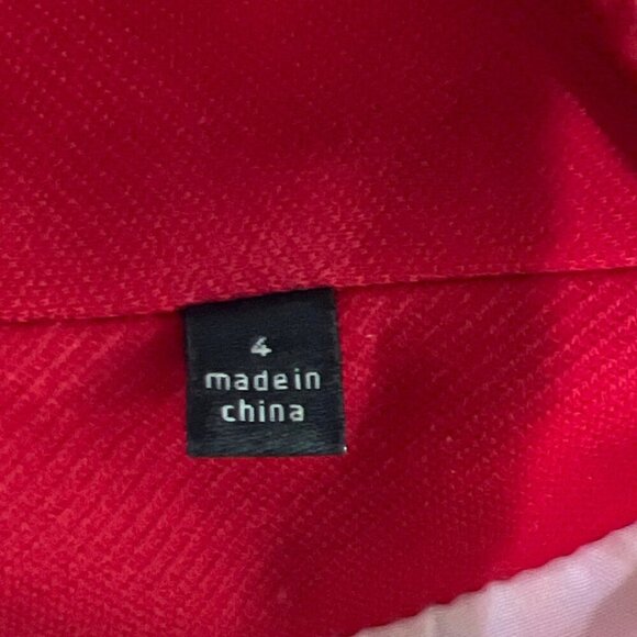 CABI Beau Jacket Cropped Blazer Scarlet Red Sz 4 #3035 EUC - Picture 6 of 7